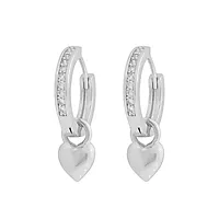 Cute øreringer i messing med hjerte