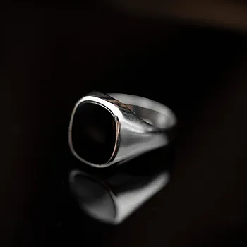 Bilde nummer 4 av Ring i 925 sølv med onyx