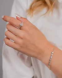 Bilde nummer 2 av Eternal Halo ring i 925 sølv