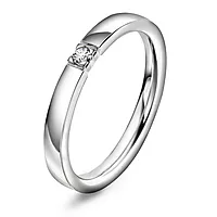 Pan Jewelry, Lady alliansering i 585 hvitt gull med diamant 0,05 ct TWSI