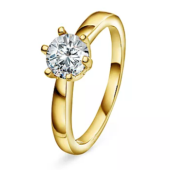 Olivia diamantring i 585 gult gull 1,00 ct