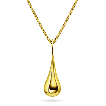 Pan Jewelry, Dråpe smykke i 925 forgylt sølv
