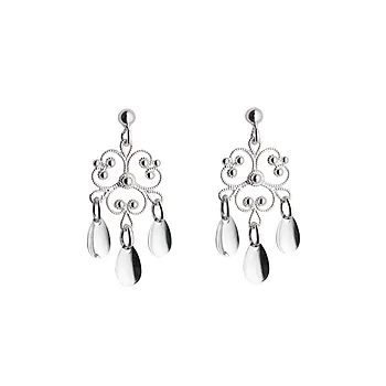 Øredobber Rogaland i 830 hvitt sølv