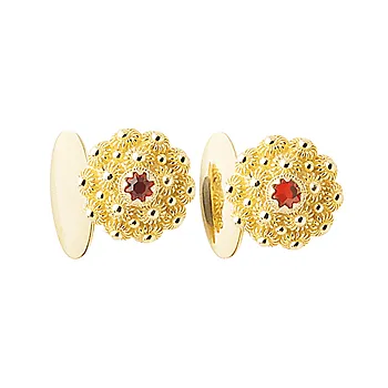 Mansjettknapper Fana i 830 forgylt sølv