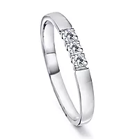 Pan Jewelry, Angelica alliansering i 585 hvitt gull med diamanter 0,21 ct WSI