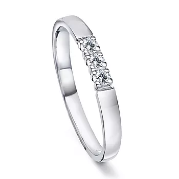 Pan Jewelry, Angelica alliansering i 585 hvitt gull med diamanter 0,21 ct WSI