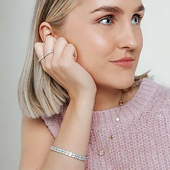 Bilde nummer 2 av Armbånd i 925 sølv med zirkonia