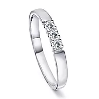 Pan Jewelry, Angelica alliansering i 585 hvitt gull med diamanter 0,30 ct WSI