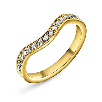 Fairytale LAB diamantring i 585 gult gull 0,30 ct