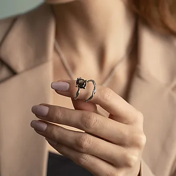 Bilde nummer 2 av Pan Jewelry Drops, Ring i 585 hvitt gull