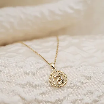 Bilde nummer 2 av Smykke til barn i 925 forgylt sølv med vannmannen