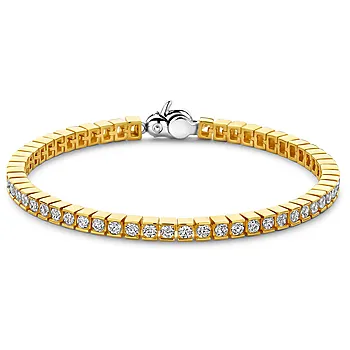 Ti Sento, Armbånd i forgylt 925 sølv med zirkonia