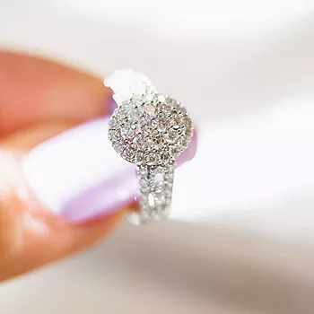 Bilde nummer 2 av Alexandra, Diamantring i 585 hvitt gull 1,12 ct