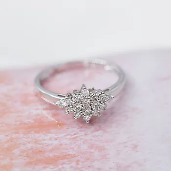 Bilde nummer 3 av Pan Jewelry, Diamantring i 585 hvitt gull 0,33 ct