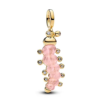 Charms med rosa larve