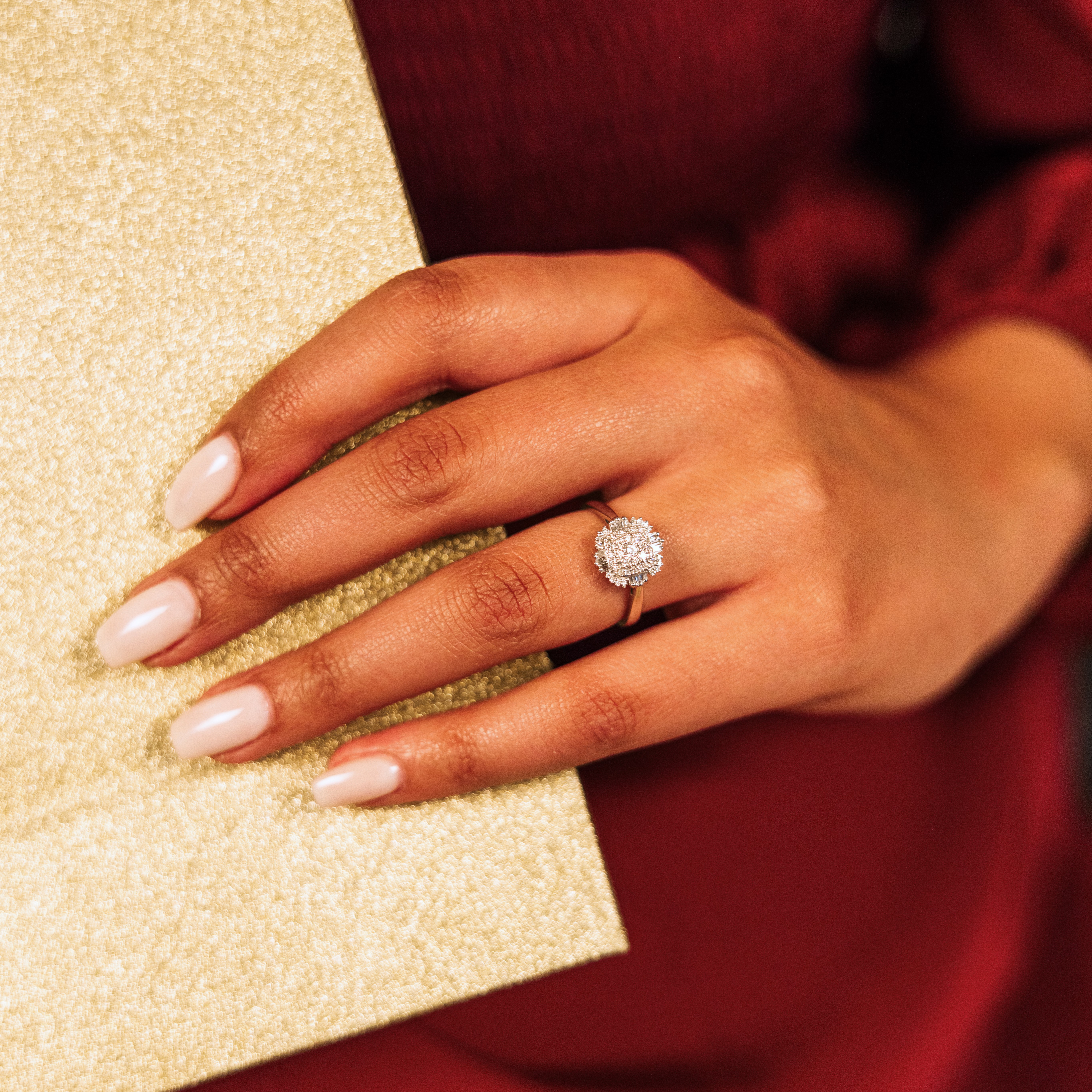 Bilde nummer 2 av Pan Jewelry, Diamantring i 585 hvitt gull 0,25 ct