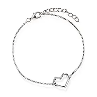 Pan Jewelry, Armbånd i 925 sølv med hjerte