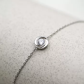 Bilde nummer 2 av Pan Jewelry, Armbånd i 925 sølv med hvit zirkonia