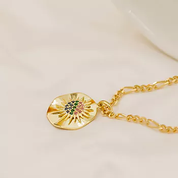 Bilde nummer 2 av Janne Formoe by Pan Jewelry, Smykke i 925 forgylt sølv med zirkonia