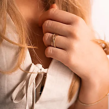 Bilde nummer 4 av Pan Jewelry, Ring i forgylt 925 sølv med zirkonia