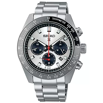 Seiko, Prospex Speedtimer Solar herreklokke med stållenke og kronograf