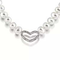 Pan Jewelry, Kjede i 925 sølv med diamant 0,02 ct WSI