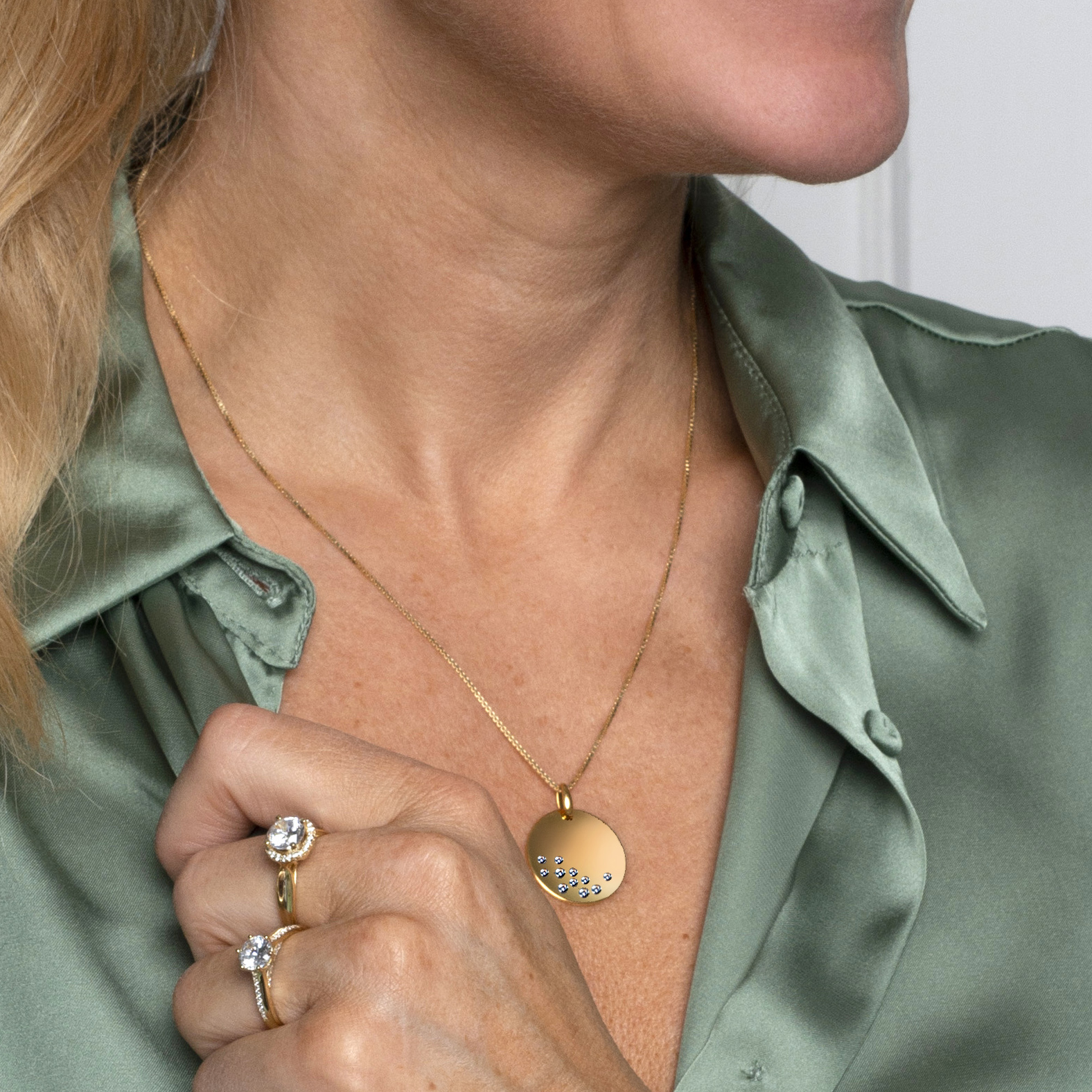 Bilde nummer 2 av Pan Jewelry, Smykke i forgylt 925 sølv med zirkonia