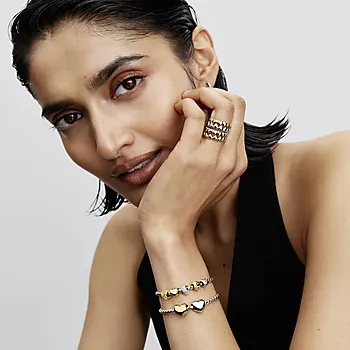 Bilde nummer 2 av Charms i 925 forgylt sølv med hjerte