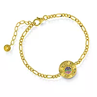 Janne Formoe by Pan Jewelry, Armbånd i 925 forgylt sølv med zirkonia