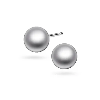 Øredobber i 925 sølv med kule, 6 mm
