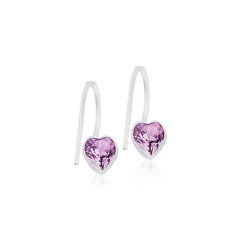 Blomdahl, Øredobber i medisinsk plast med lyslilla Swarovski krystaller