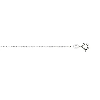 Pan Jewelry, Veneziansk kjede i 925 rhodinert sølv 0,7 mm, 34-70 cm