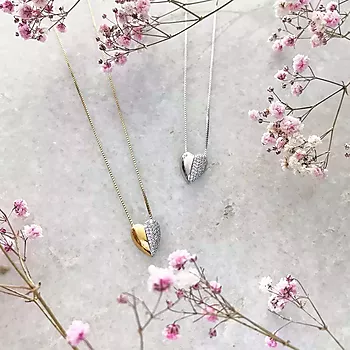 Bilde nummer 4 av Pan Jewelry, Hjertesmykke i 925 sølv med zirkonia