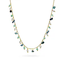 Liana smykke i 925 forgylt sølv med aventurin og turkis