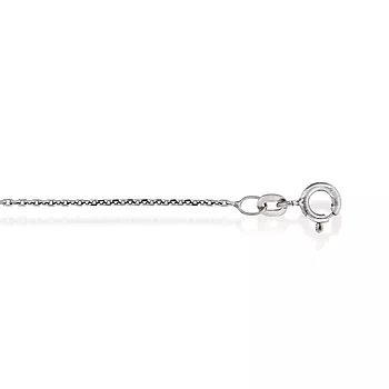 Pan Jewelry, Ankerkjede i 585 hvitt gull 1,2 mm, 42-45 cm