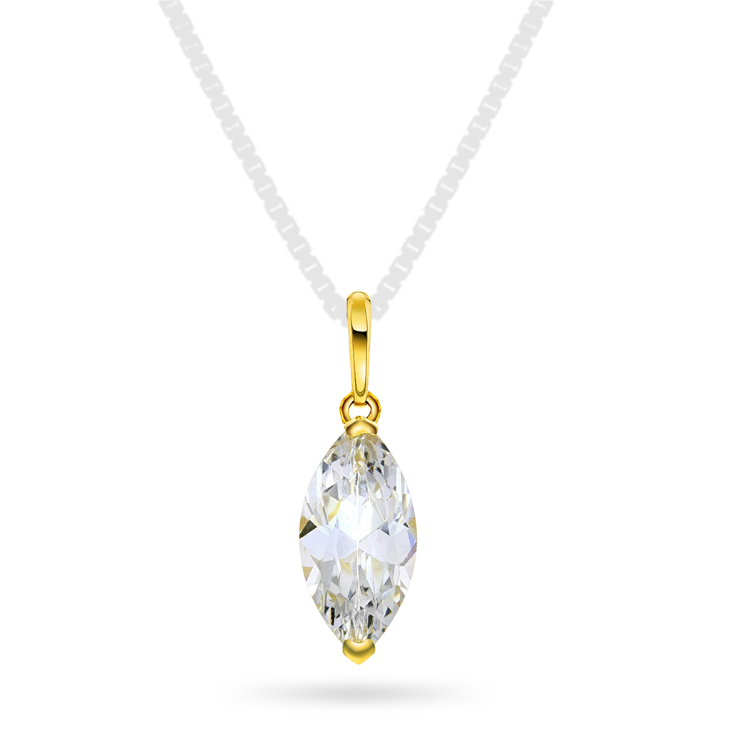 Pan Jewelry, Anheng i 585 gult gull med zirkonia
