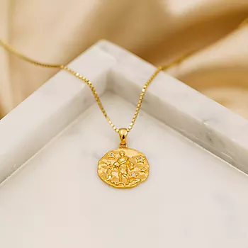 Bilde nummer 2 av Pan Jewelry, Smykke i 925 forgylt sølv med zirkonia og Vannmannen