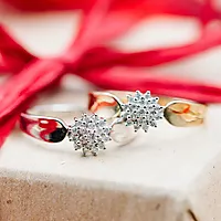 Bilde nummer 7 av Rose diamantring 375 gult gull 0,15 ct