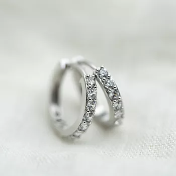 Bilde nummer 2 av Pan Jewelry, Øreringer 925 i sølv med zirkonia