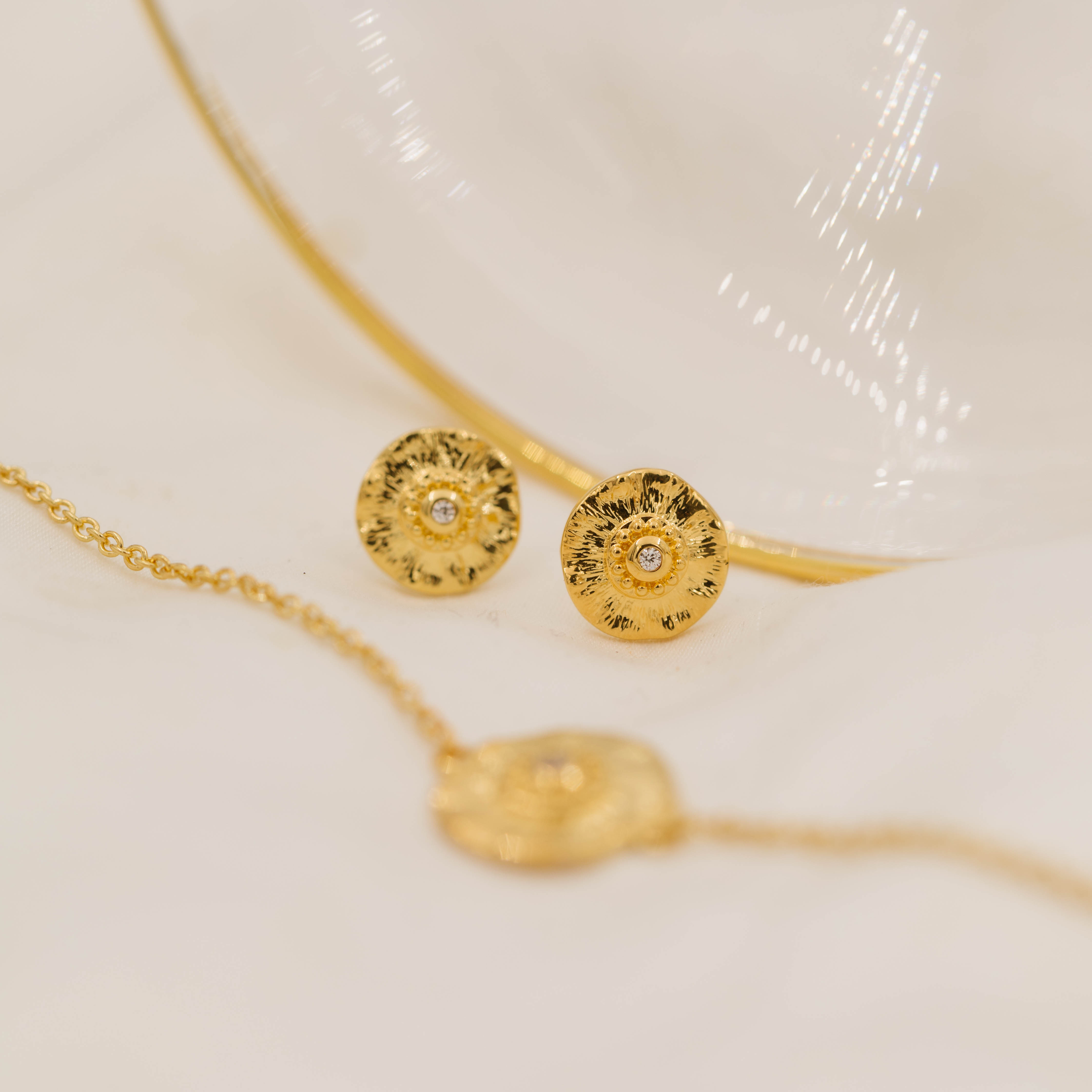 Bilde nummer 2 av Janne Formoe by Pan Jewelry, Øredobber i sølv med zirkonia