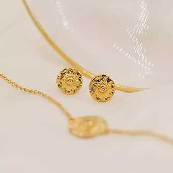 Bilde nummer 2 av Janne Formoe by Pan Jewelry, Øredobber i sølv med zirkonia