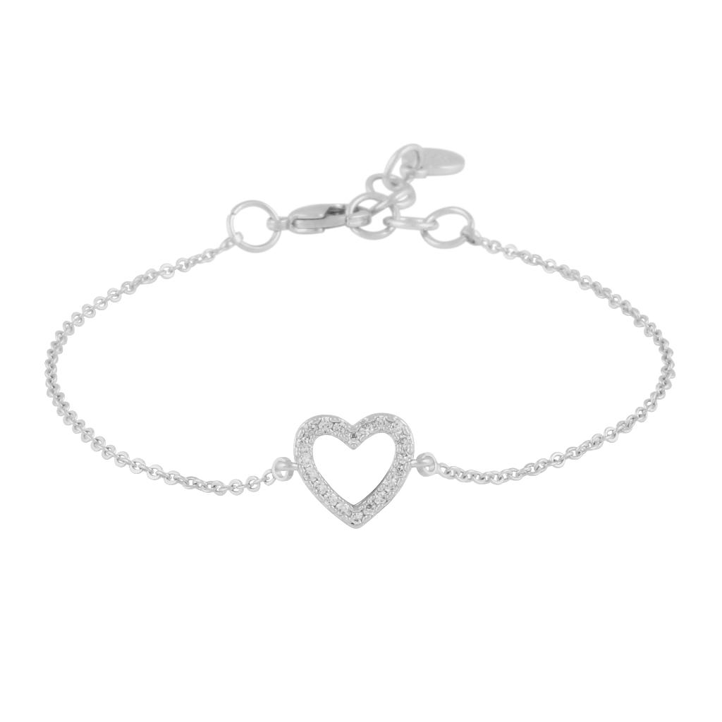 Snö Of Sweden Nisi Heart Bracelet Silver Onesize