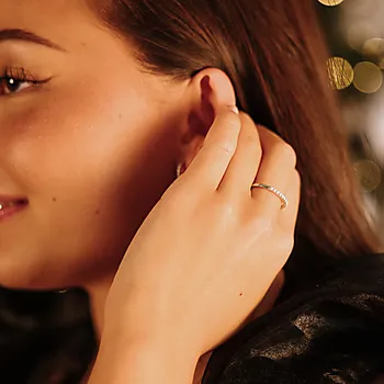 Bilde nummer 2 av Clara diamantring i 375 hvitt gull 0,25 ct