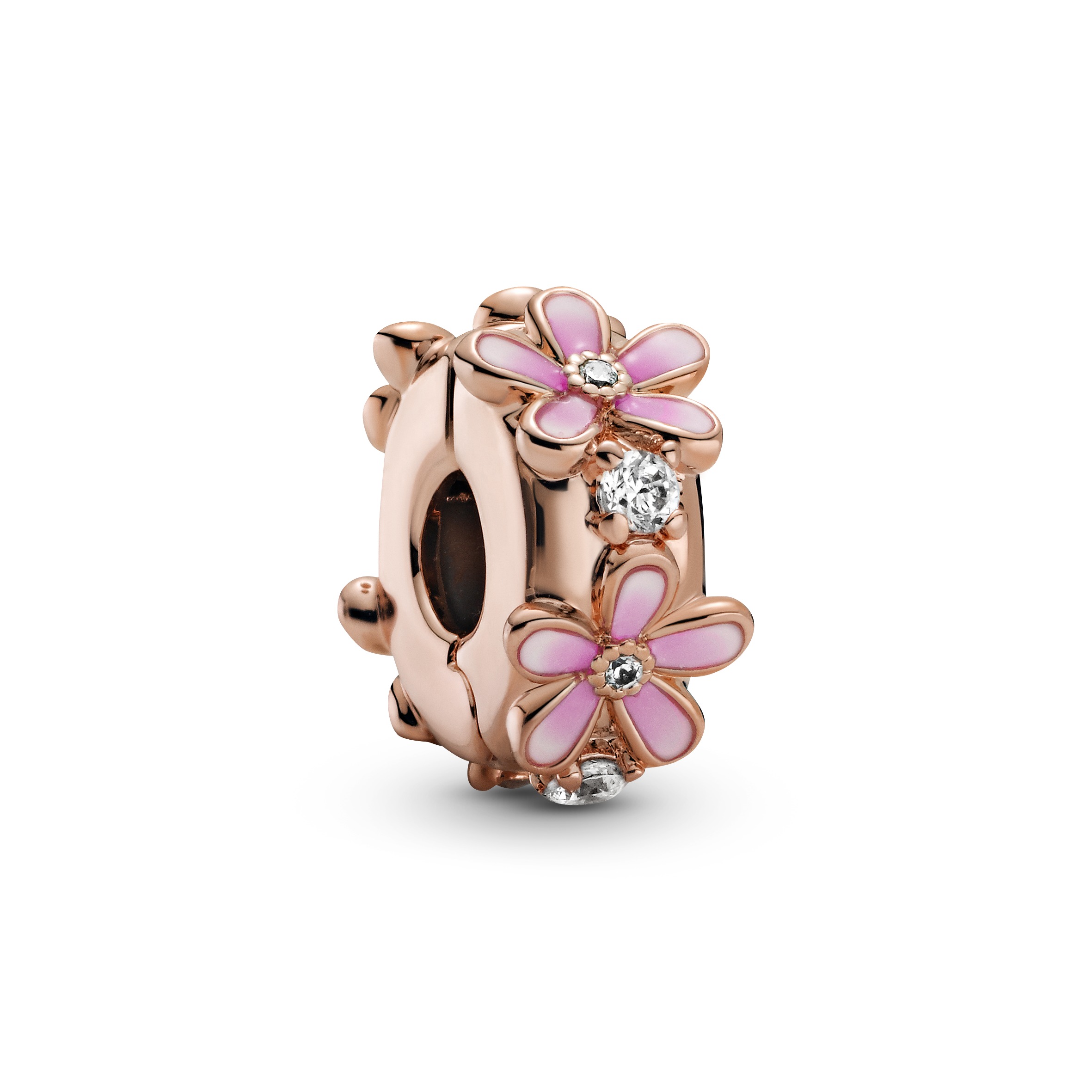Pandora Moments, Charm i 925 rosèforgylt sølv med tusenfryd