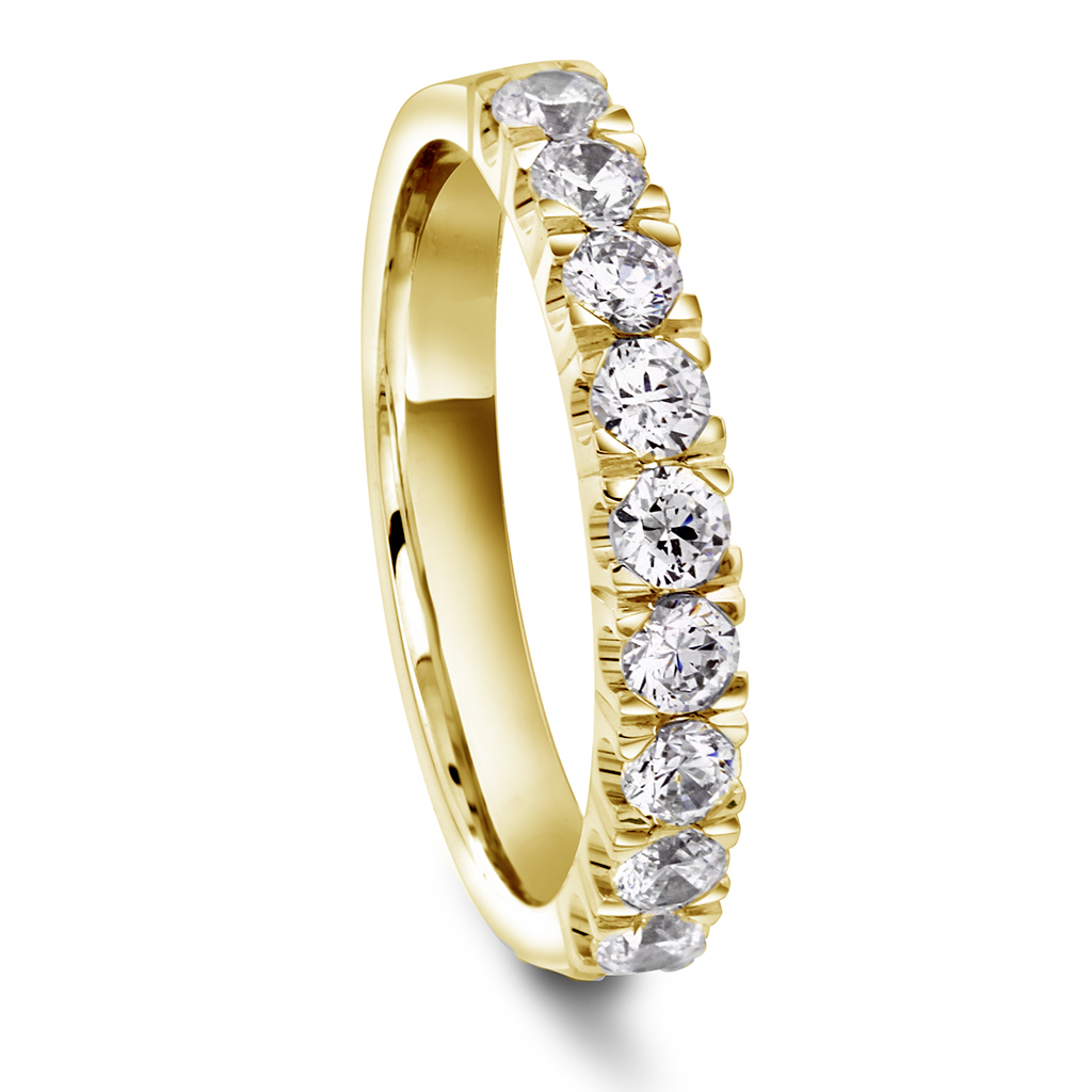 Moments by Pan Jewelry, Diamantring Unite i 585 gult gull 0,81 CT | 3,2 mm bredde