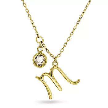 Pan Jewelry, Smykke i 925 forgylt sølv med zirkonia og horoskop Skorpionen