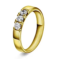 Sonja alliansering i 585 gult gull med 0,30 ct TWVS