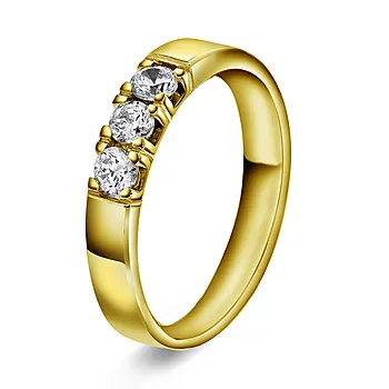 Sonja alliansering i 585 gult gull med 0,30 ct TWVS