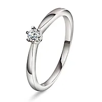 Bilde nummer 19 av Olivia diamantring i 585 hvitt gull 0,10 ct