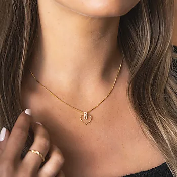 Bilde nummer 2 av Pan Jewelry, Anheng i 585 gult gull med zirkoina